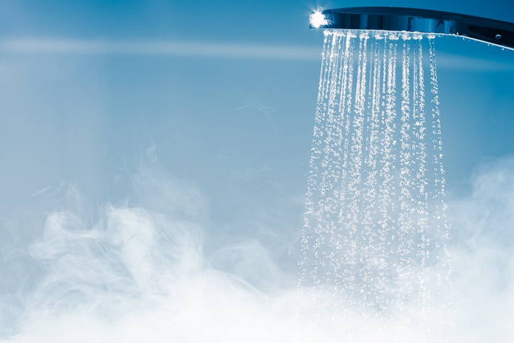 shower with fluctuating water pressure