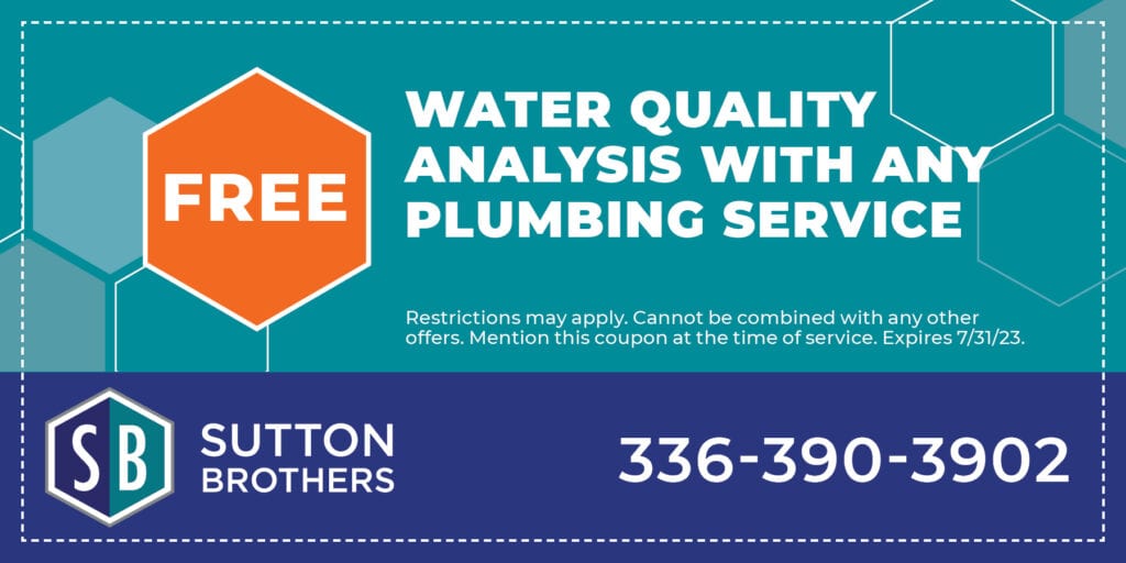 Free Water Quality Analysis With Any Plumbing Service. Restrictions may apply. Cannot be combined with any other offers. Mention this coupon at the time of service. Expires 7/31/23.