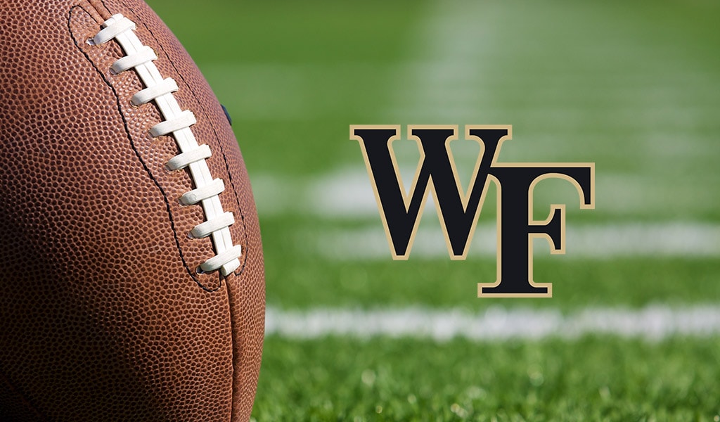Football on the Field Close Up | Wake Forest University